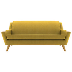 G Plan Vintage The Fifty Five Large 3 Seater Sofa Bobble Mustard